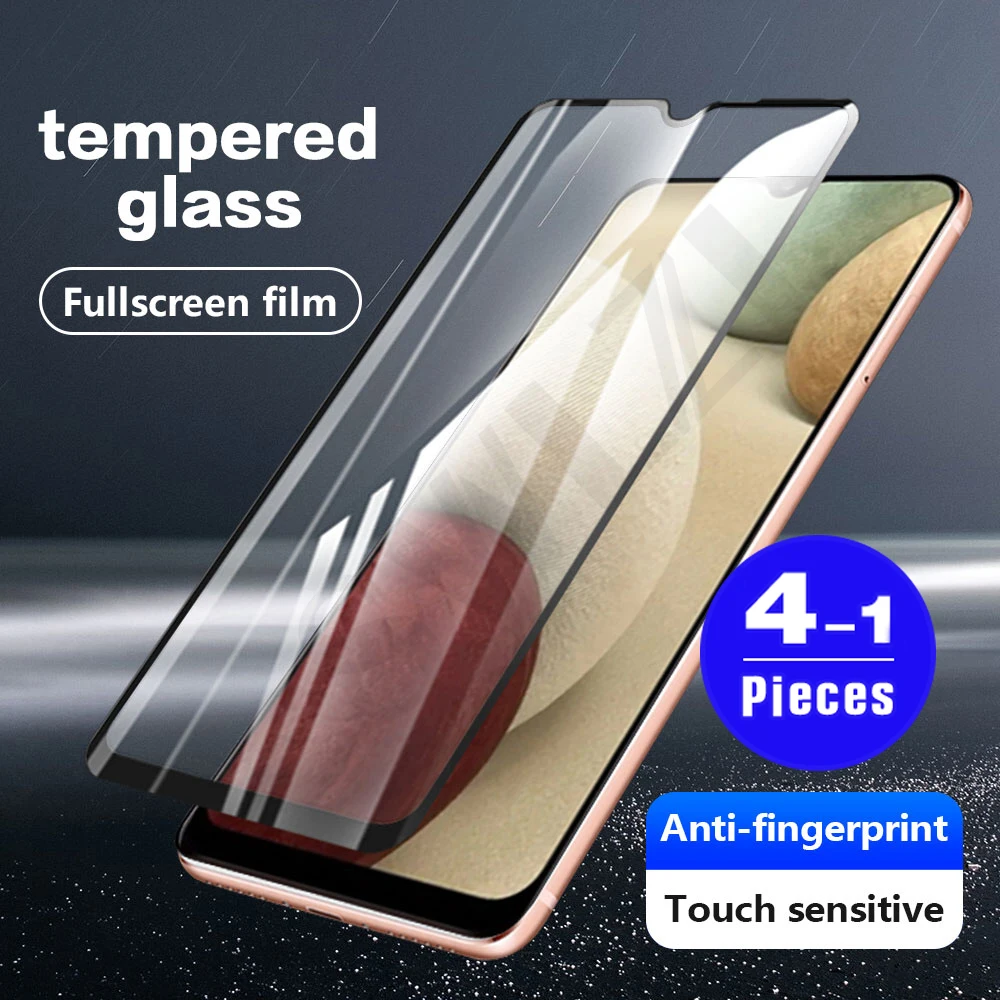 1-4Pcs Tempered Glass for Samsung Galaxy A01 A02 A11 A12 A22 A32 A42 A52 A72 A21 A31 A41 A51 A71 A91 Film Phone Screen Protector