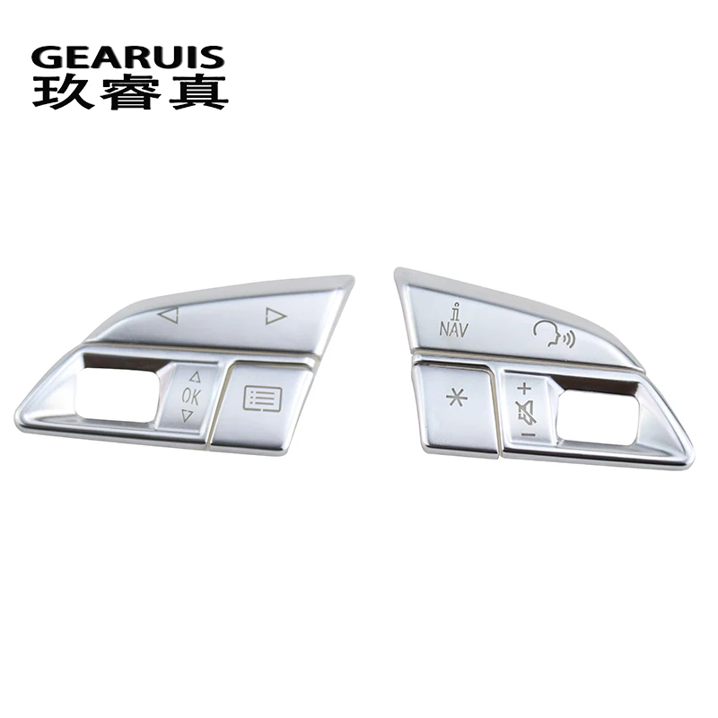 Car styling Atuo steering wheel switch buttons Trim decoration Frame Covers stickers for Audi A3 8V S3 Interior Accessories