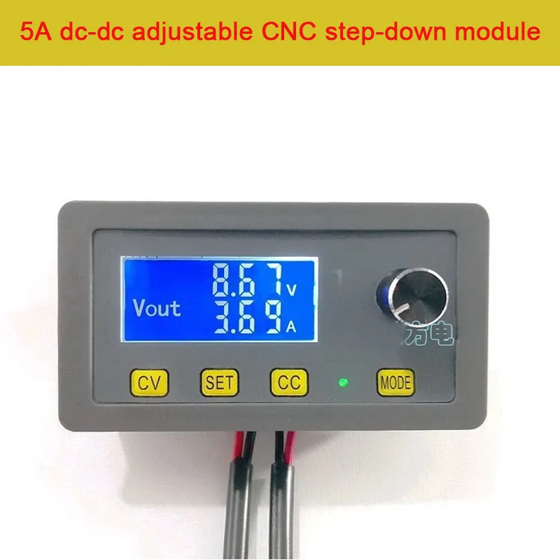 

5A DC Adjustable Step-down Digital Control Power Supply Module, Constant Voltage and Constant Current LCD Screen, High Precision