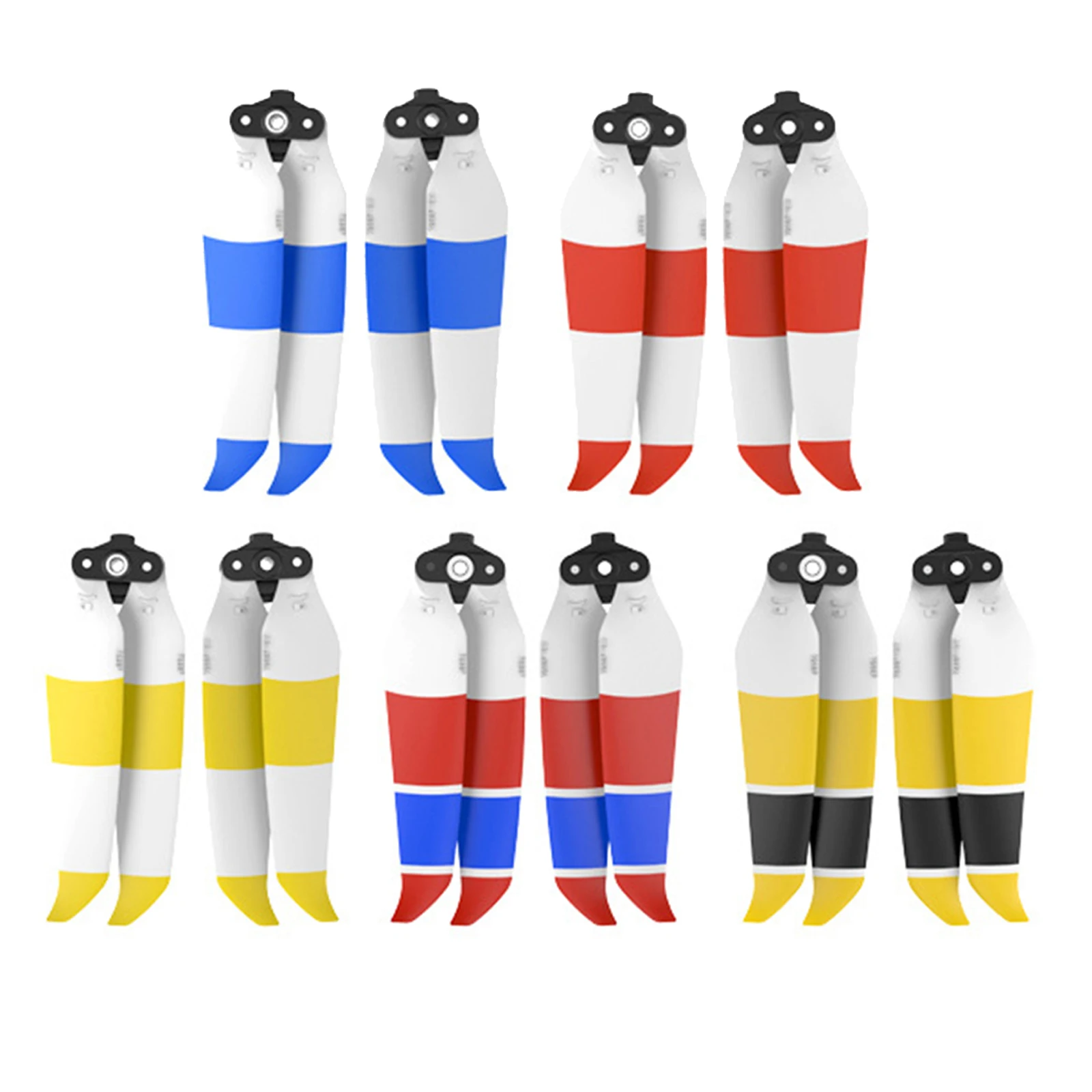 2 Pasang Baling-Baling Rendah Kebisingan 7238F Pro Blade untuk Drone DJI Mavic Air 2S