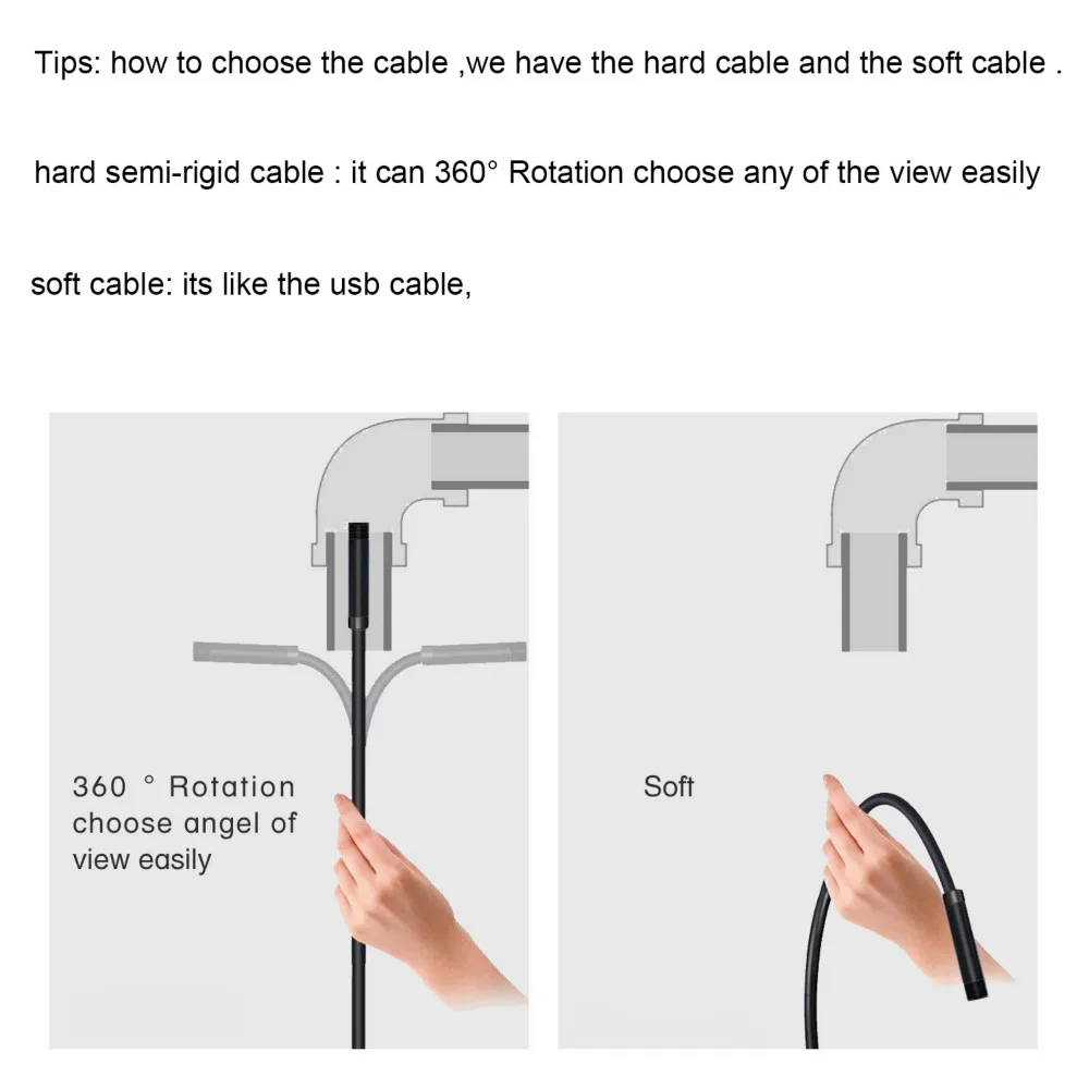 New Endoscope Camera 1080P HD USB Endoscope With 8 LED 1/2/5 M Flexible Cable Waterproof Inspection Endoscope for Android PC