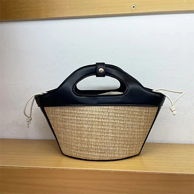 Straw Rattan Woven Women Handbags Designer Summer Beach Shoulder Bags Casual Basket Crossbody Bag Fashion Travel Purses 2021