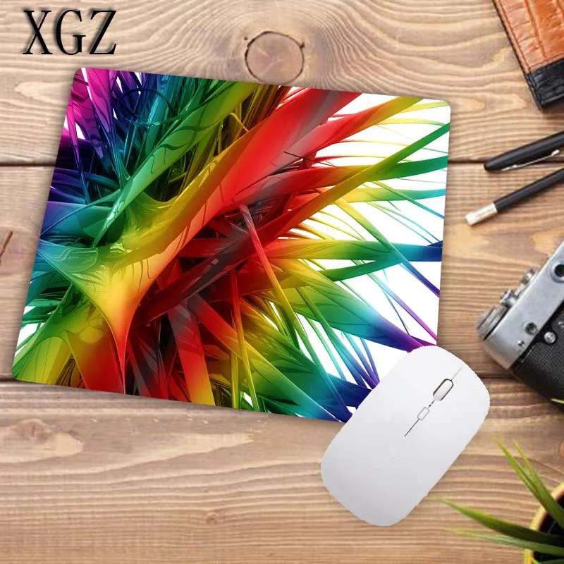 XGZ Colorful Cool Abstract Mousepad Gaming Mouse Pad Desk Mat Keyboard Computer Padmouse Laptop Play Mats Size 18x22cm Promotion