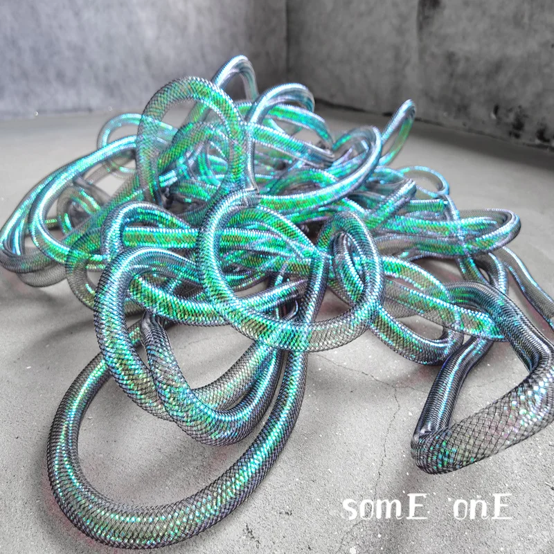 

Elastic Tube Accessories Ghost Green Free Twist shap DIY Modeling Design Arts Decor Jewelry Wedding Handmade Designer Fabric