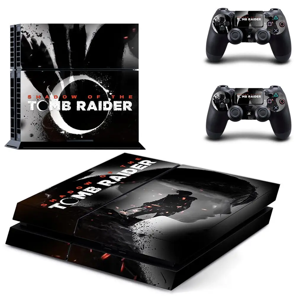 Tomb Raider PS4 Stickers Play station 4 Skin PS 4 Sticker Decal Cover For PlayStation 4 PS4 Console & Controller Skins Vinyl