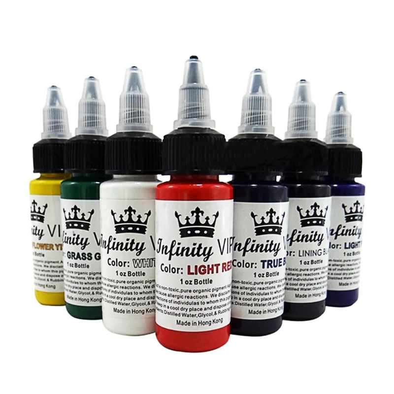 30ML/Bottle Professional Tattoo Pigment Inks Safe Half Permanent Tattoo Paints Supplies For Body Beauty Tattoo Art Tattoo Ink