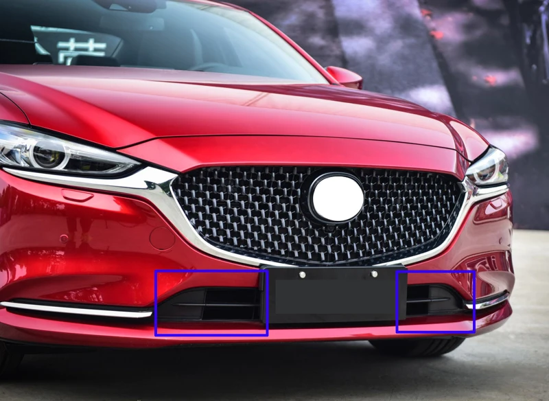 For Mazda 6 Atenza Mazda6 2018 2019 2020 Stainless Steel Front Grille Accent Cover Lower Mesh Trim Molding Styling Bezel Garnish