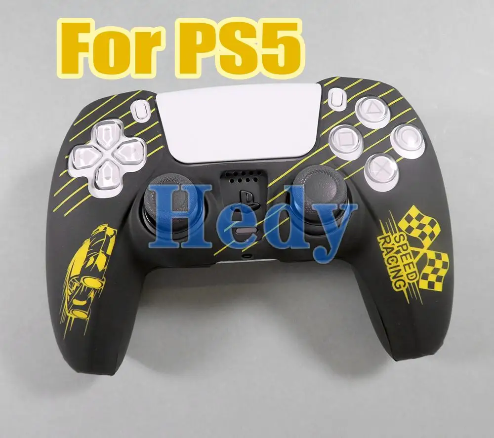 50pcs Soft Silicone Gel Rubber Cover Case For Playstation 5 PS5 Controller Protection Skin Anti-slip For Sony PS5 Gamepad case