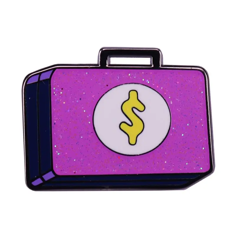 Steven Universe Tiger Millionaire Briefcase Glitter Pin Animation Fans Funny Decor