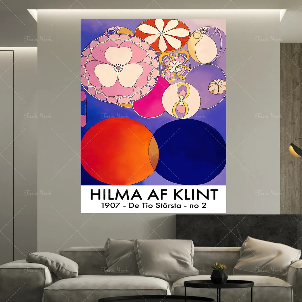 De tio största, no. 2 Barnaaldern - Exhibition Poster - Hilma af Klint Art Print - Abstract Print - Abstract Prints