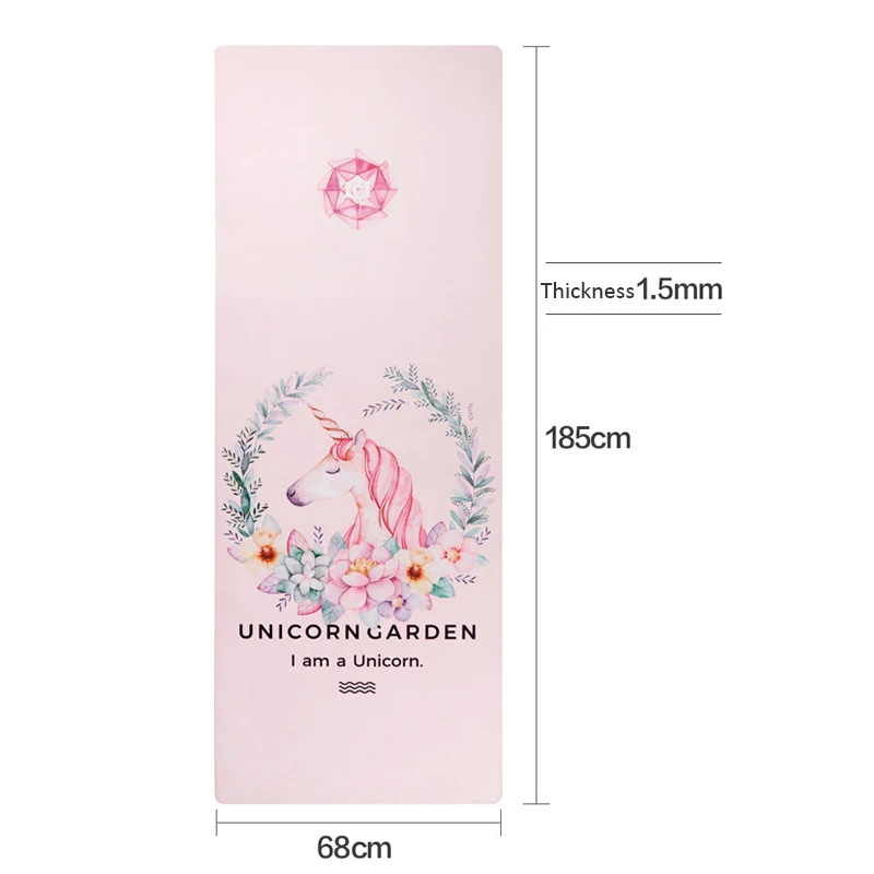 Yoga Mat Natural Rubber Ultra-thin Paving Towel Folding Non-slip Portable Yoga Blanket Towel Travel Mat Pilates 185*68*0.15cm