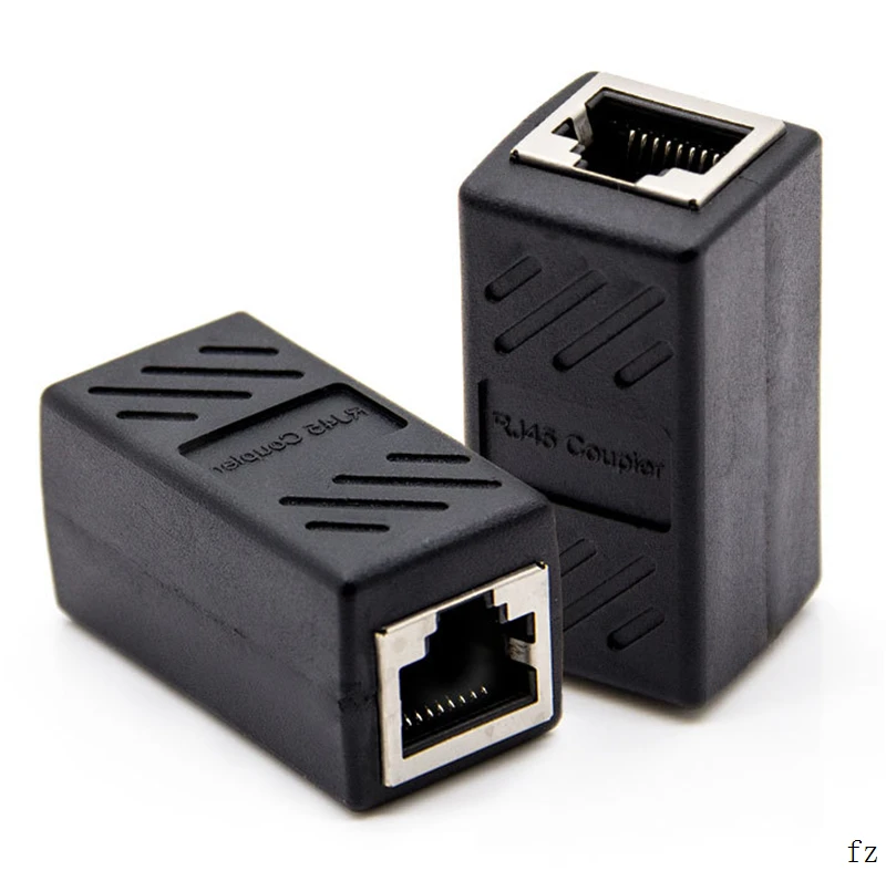 

100 Pcs RJ45 Coupler CAT6 RJ45 Female to Female Cable Connector Ethernet Network Cable Extension Coupler Adapter