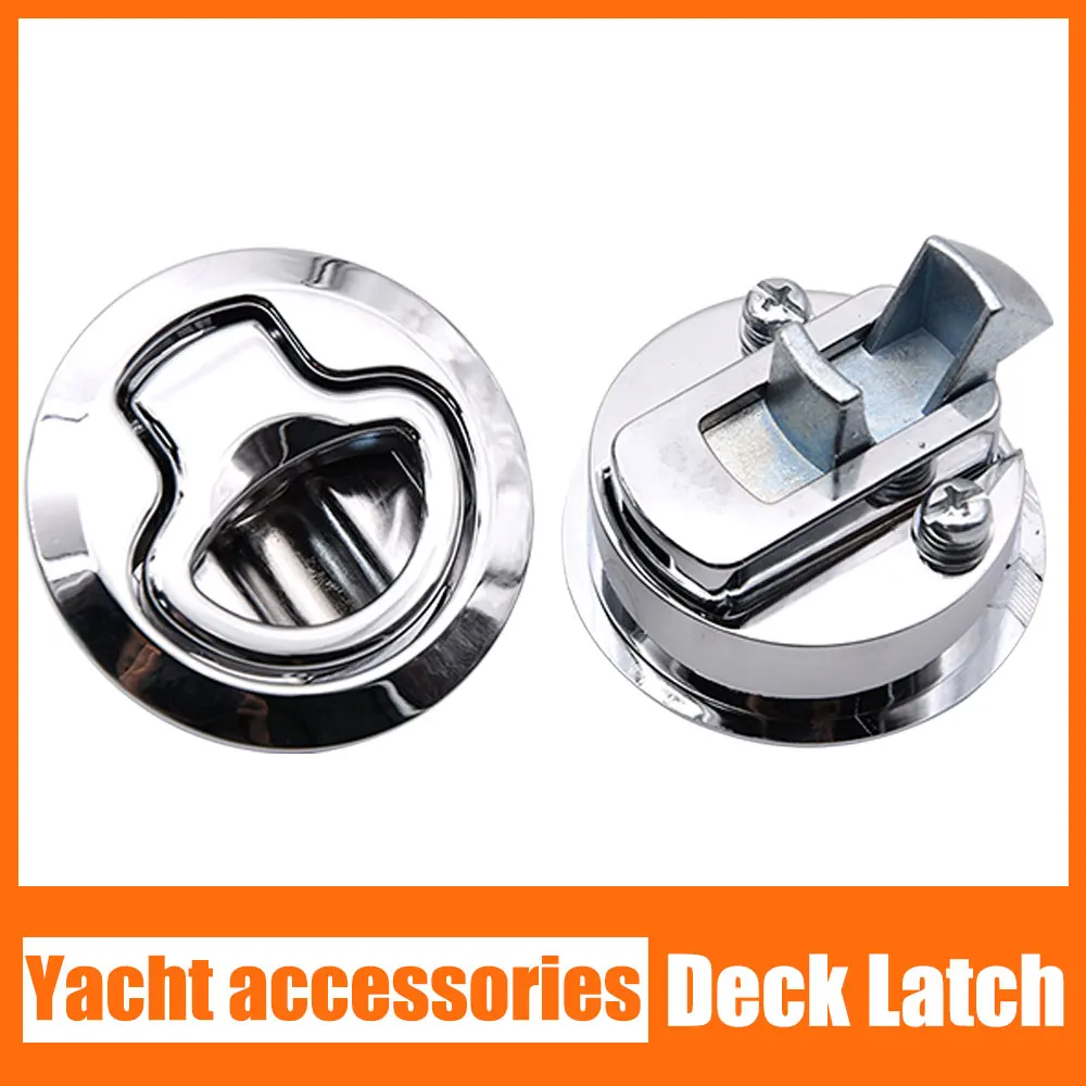 

Boat Marine Deck Latch Stainless Steel Flush Pull Slam Latch Mount Hatches Lift Cabinet Lock Latch Without Keys