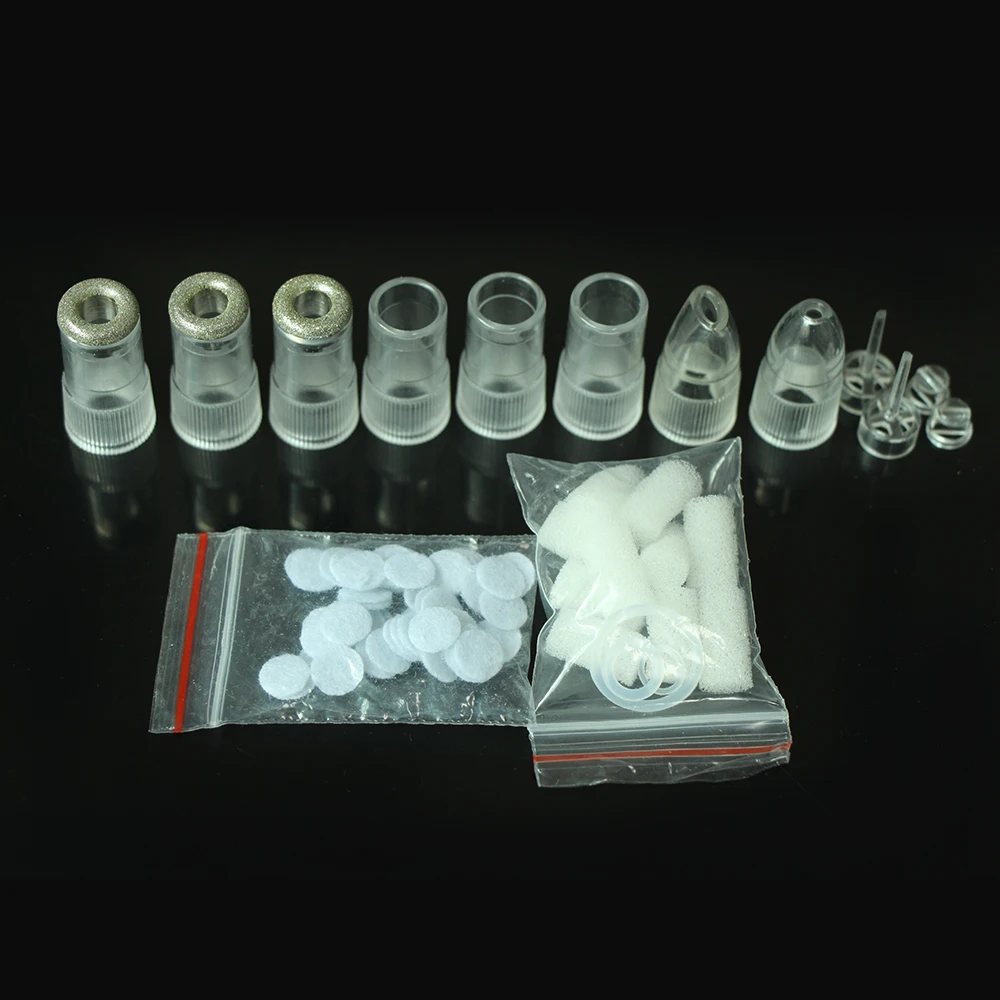AOKO cabezales de repuesto para Microdermoabrasión de diamante, cabezales de repuesto para eliminación de espinillas, máquina de belleza para la piel