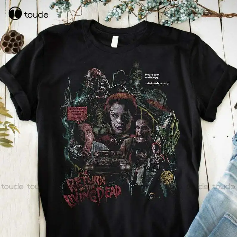 The Return Of The Living Dead Ready To Party T-Shirt Unisex Tee Movie Horror Mens Shirts Clearance Custom Aldult Teen Unisex