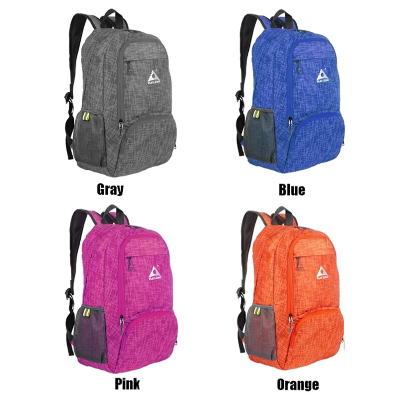 Foldable Waterproof School Backpack, Outdoor Travel Bag, Folding Lightweight Bag, Sport Bag, Hiking, Camping, Trekking