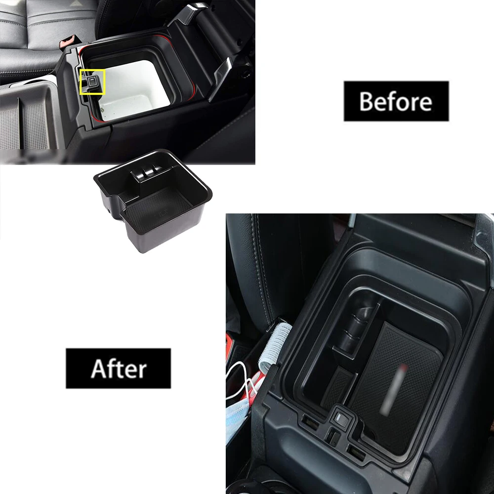 Car Accessories for Land Rover Discovery 4 LR4 2014 2015 2016 Center Console Organizer Tray Armrest Box Secondary Storage