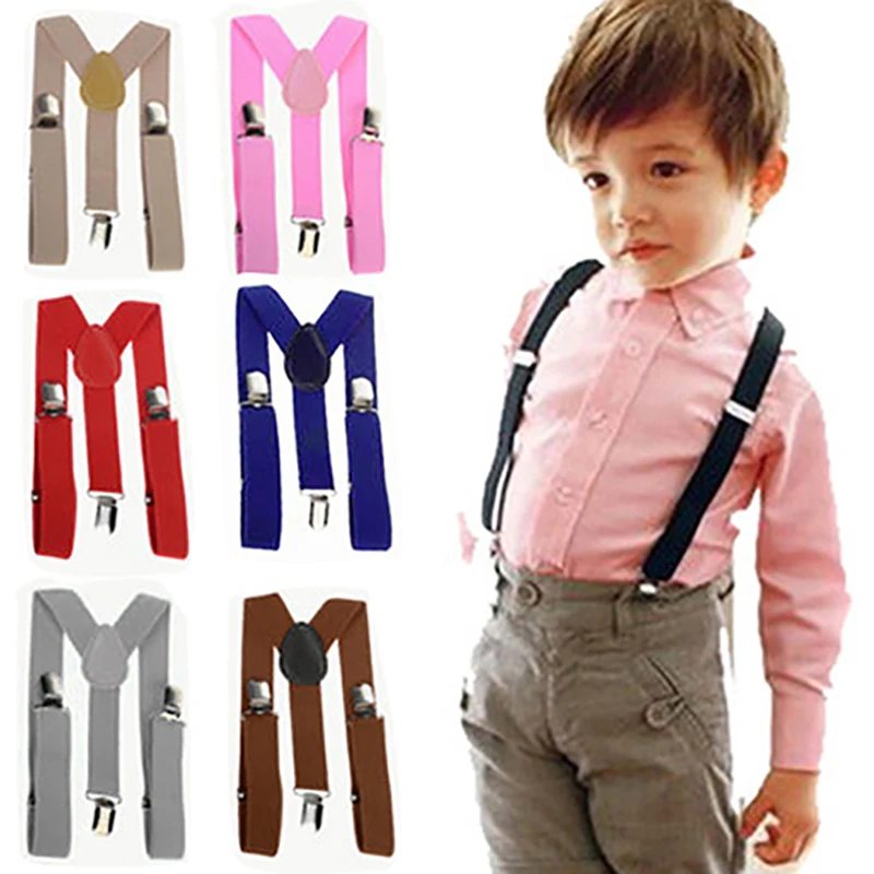 Kids Suspenders Child Y-Back Braces Adjustable Pants Strap Trouser Braces Elastic Boy Suspender Shirt Girl Skirt  Accessories