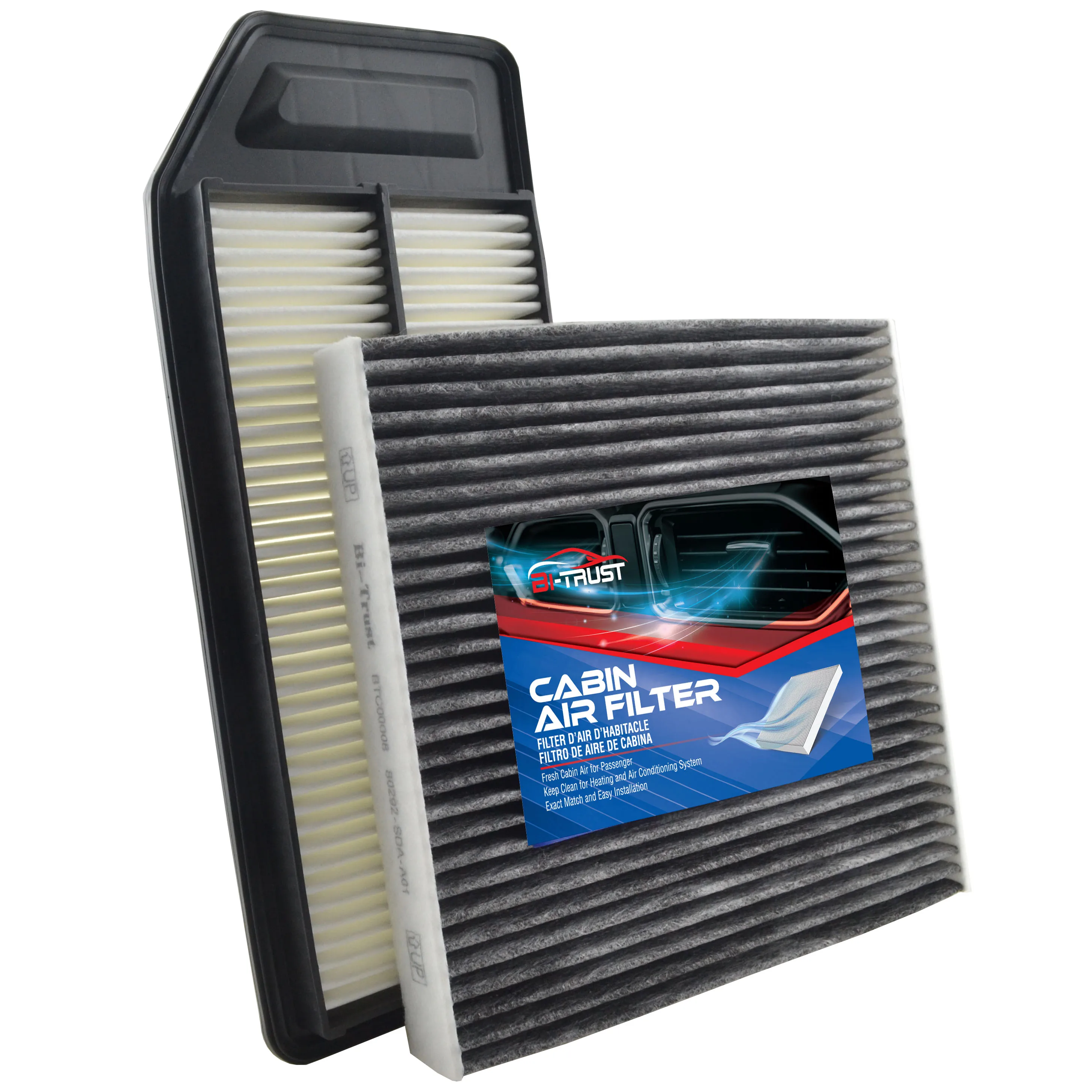 

Bi-Trust Engine & Cabin Air Filter for 03-07 Honda Accord 04-08 Acura TSX CF10134 CA9564