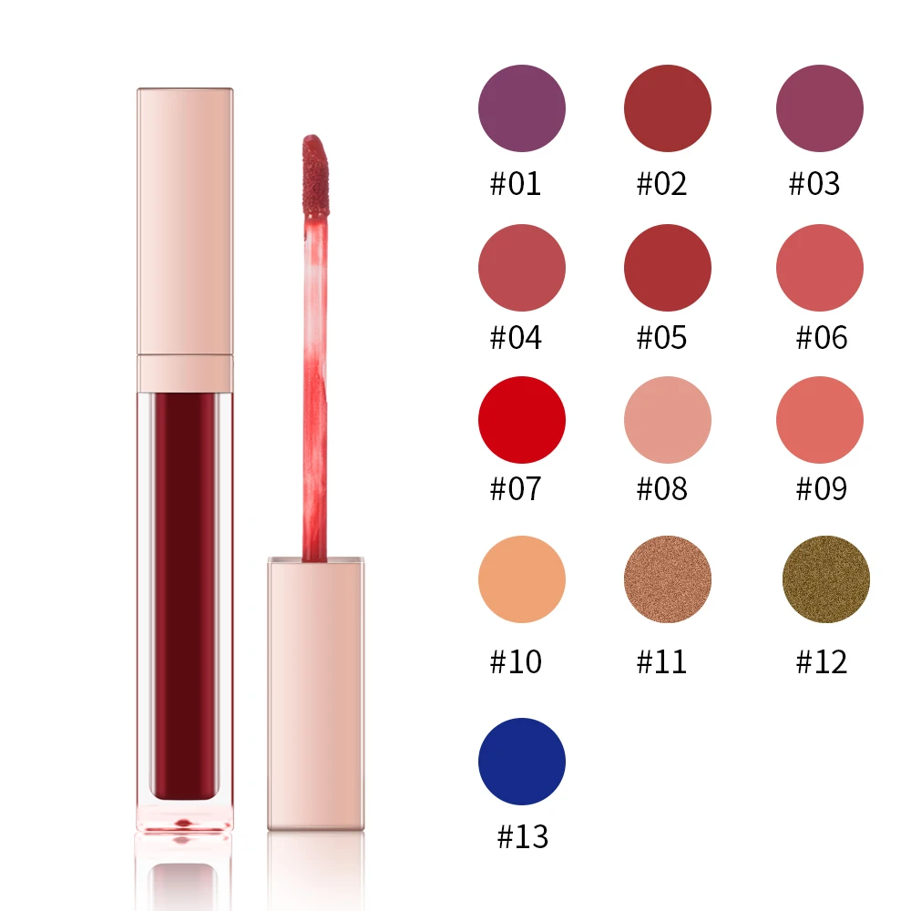 

30pcs/Lot Priavte Label Wholesale Makeup Lip Matte Long Lasting LipGloss Matte Liquid Lipstick