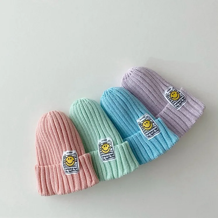 Autumn Knitted Kids Beanie Cap Infant Newborn Baby Knit Hat Children Cartoon Hat For Boys And Girls Winter Warm Hat 1-6 Year