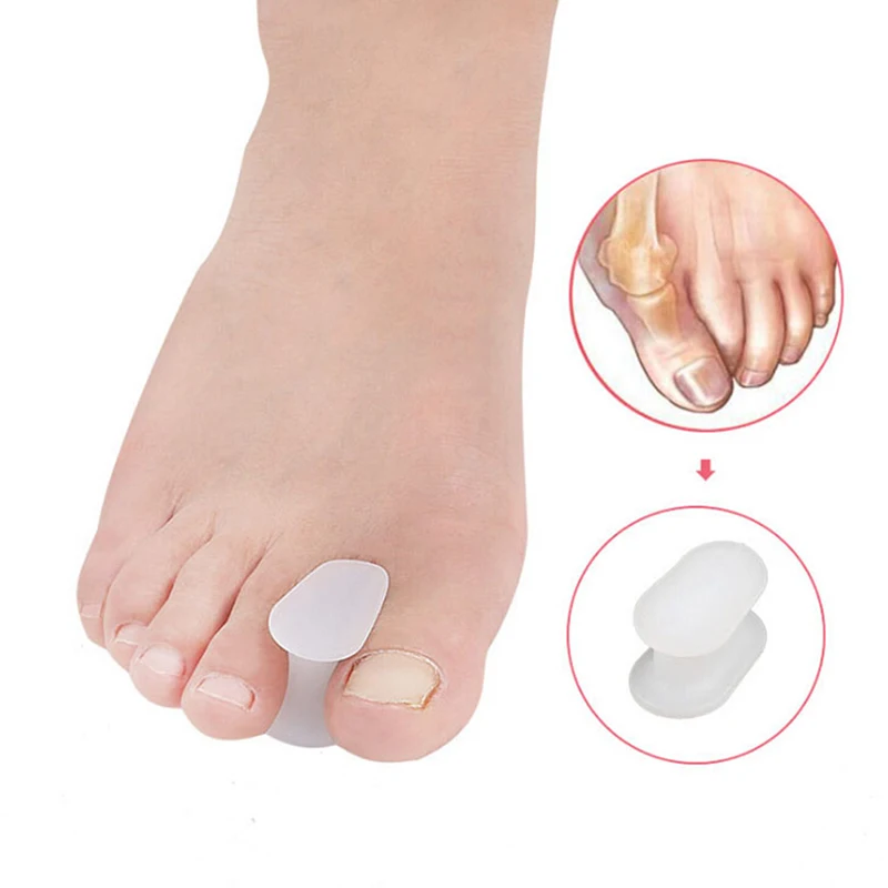 2pcs/Set Silicone Gel Bunion Toe Corrector Orthotic Straightener Separator Foot Care Corrector Tools Toe Bone Orthotics