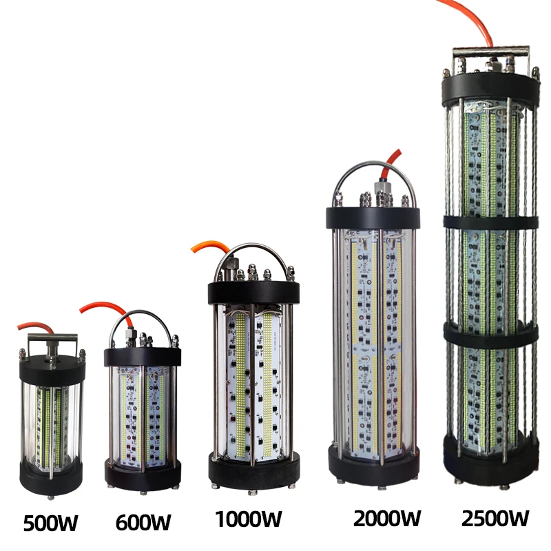 

1pc High Power 3000W AC220V Underwater Submersible Lure Fish Attract Fishing Led Squid Light Green Gather light