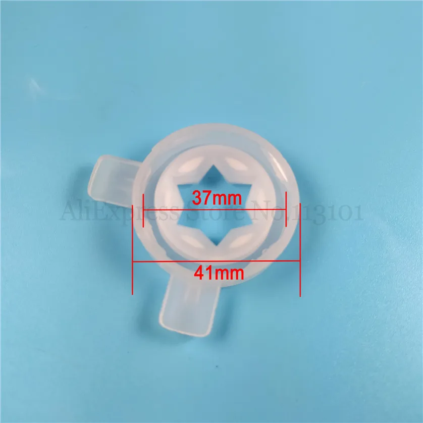 3 In 1 Modeling Lids 37mm Inner Diameter Caps Spare Part Hexagram Star Nozzle Fittings Of Soft Serve Ice Cream Machines