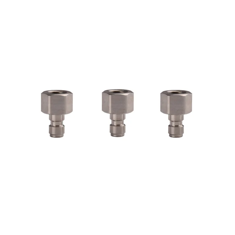 Airsoft Paintball Binnendraad Snelkoppeling Plug Rvs 1/8NPT 1/8Bspp M10x1