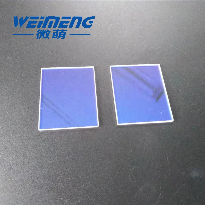 Weimeng dichroic mirror 32*27.6*1.5mm 455nm T=57%  500-700nm HT 45 degree quartz  for laser cutting welding marking machine