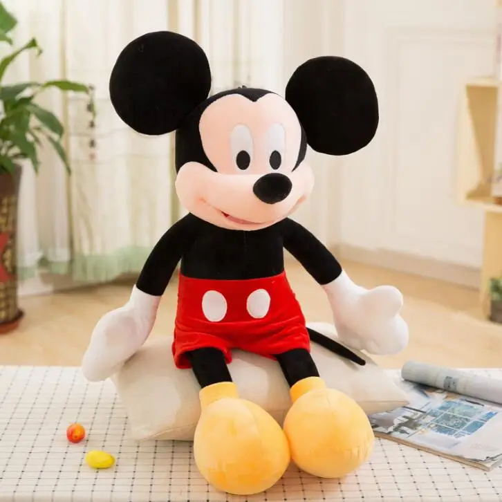 Mickey e Minnie de pelúcia recheados para crianças, bonecas de alta qualidade, presentes de aniversário e casamento para crianças, bebê, venda quente, 20 cm, 40 cm, 50cm