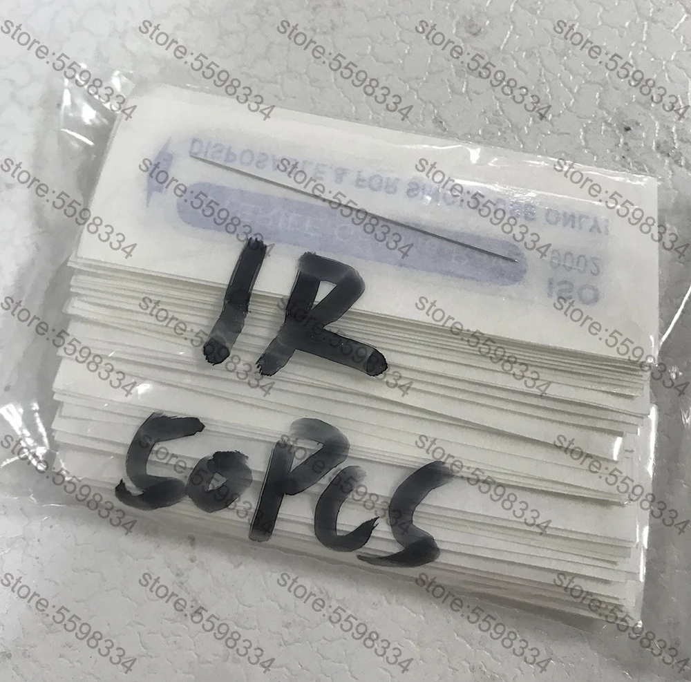 50pcs 1RL Disposable Permanent Makeup Needles Tattoo Needles/Big Caps for Eyebrow 0.35X50MM