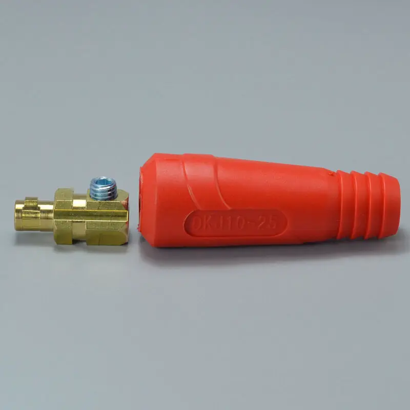 4 Cái/bộ Hàn TIG Cáp Bảng Cổng Kết Nối Phần DKJ10-25 & DKZ10-25 Cắm Ổ Cắm Máy Hàn Quick Lắp Cổng Kết Nối