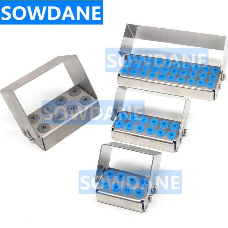 Dental Disinfection Holder Stander For Dental Bone Bur Lower Speed Burs Placer Sterilization Rack Autoclavable