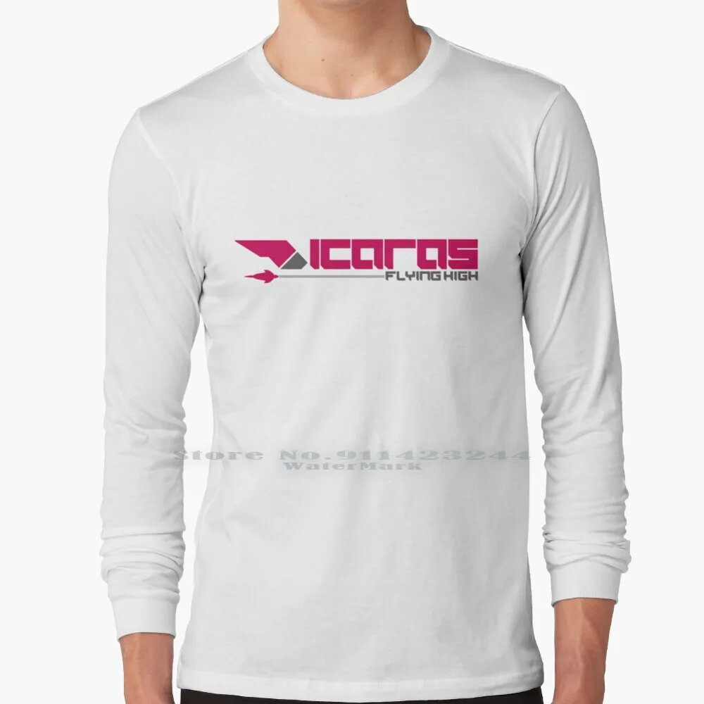 Icarus Flying High 100% Cotton Long Sleeve T Shirt Icaras Icarus Wipeout Pure Pulse Racing Ps2 Ps3 Psx Tee Short Sleeve Long