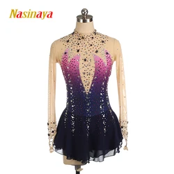 Nasinaya Figure Skating Dress Customization Competition Women's Children's Rhythmic Gymnastics Performance Water Diamond