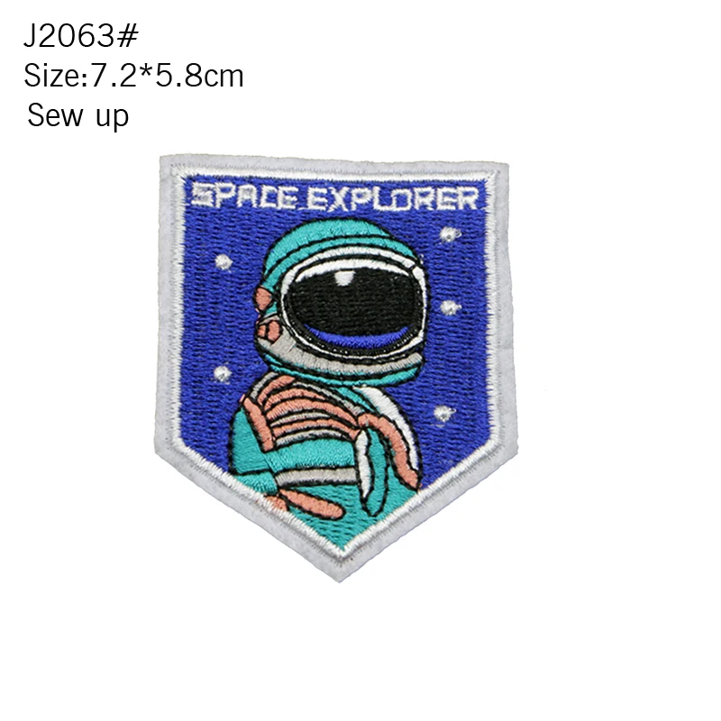 Fashion Clothing Embroidery Patch Sewing Patch Astronaut Bone Logo Ironing Heat Transfer Stripe Badge Clothing Bag T-shirt DIY