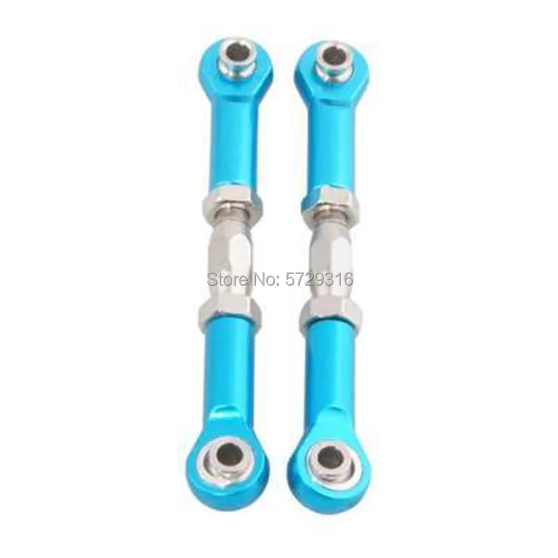 2pcs 106017 166017 Aluminum Front / Rear Linkages Alloy Sonic Servos Link 08242 06016 1/10 Upgrade Parts For HSP 94111 94188