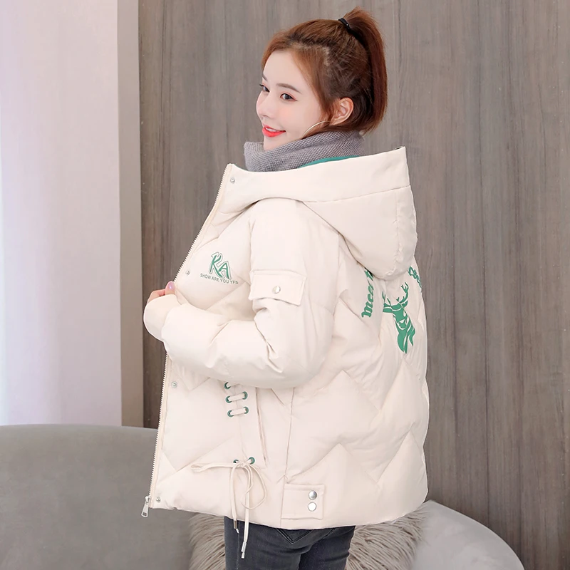 

High Quality Nice Winter Jacket Women Parkas Thicken Short Coats Casual Hooded Coat Female Outwear Slim Cotton Padded Parkas