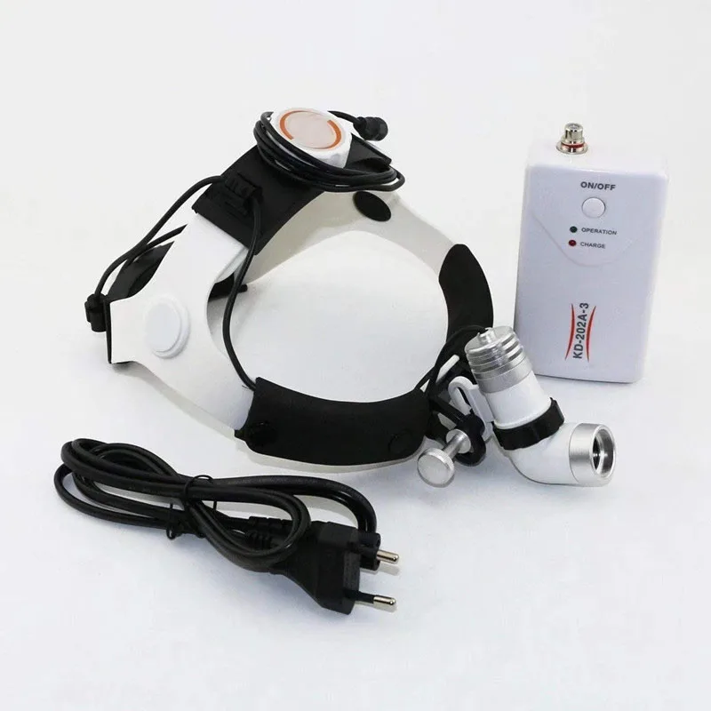 Medical Headlight 3W LED Headlamp Dental Surgical Head Light Focusable Light Sopt AC/DC Power Supply