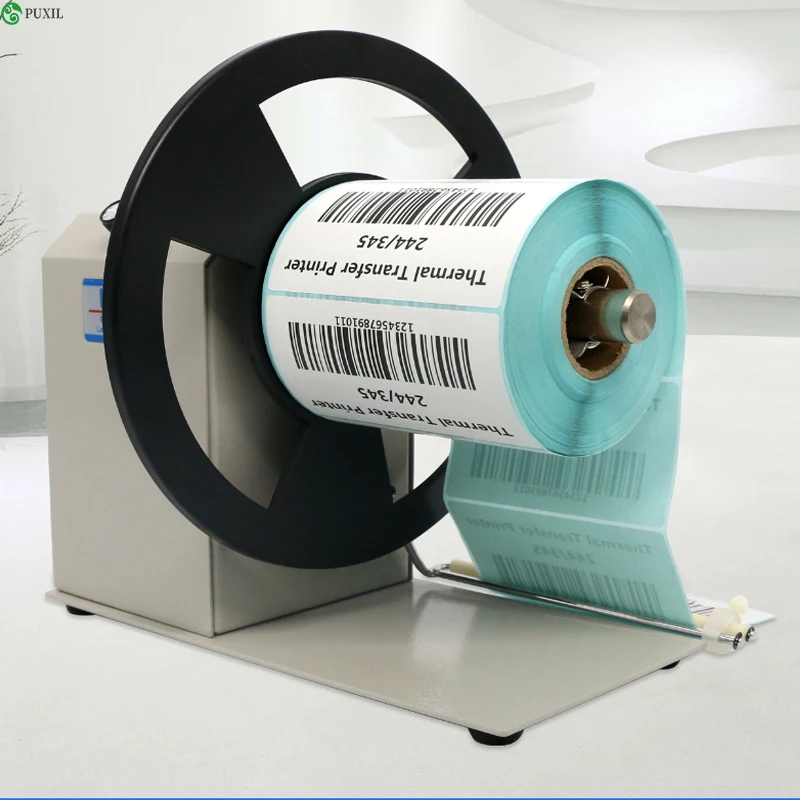 Máquina Rebobinadora Automática de Papel Velocidade Ajustável de Etiqueta Rebobinador de Código de Barras