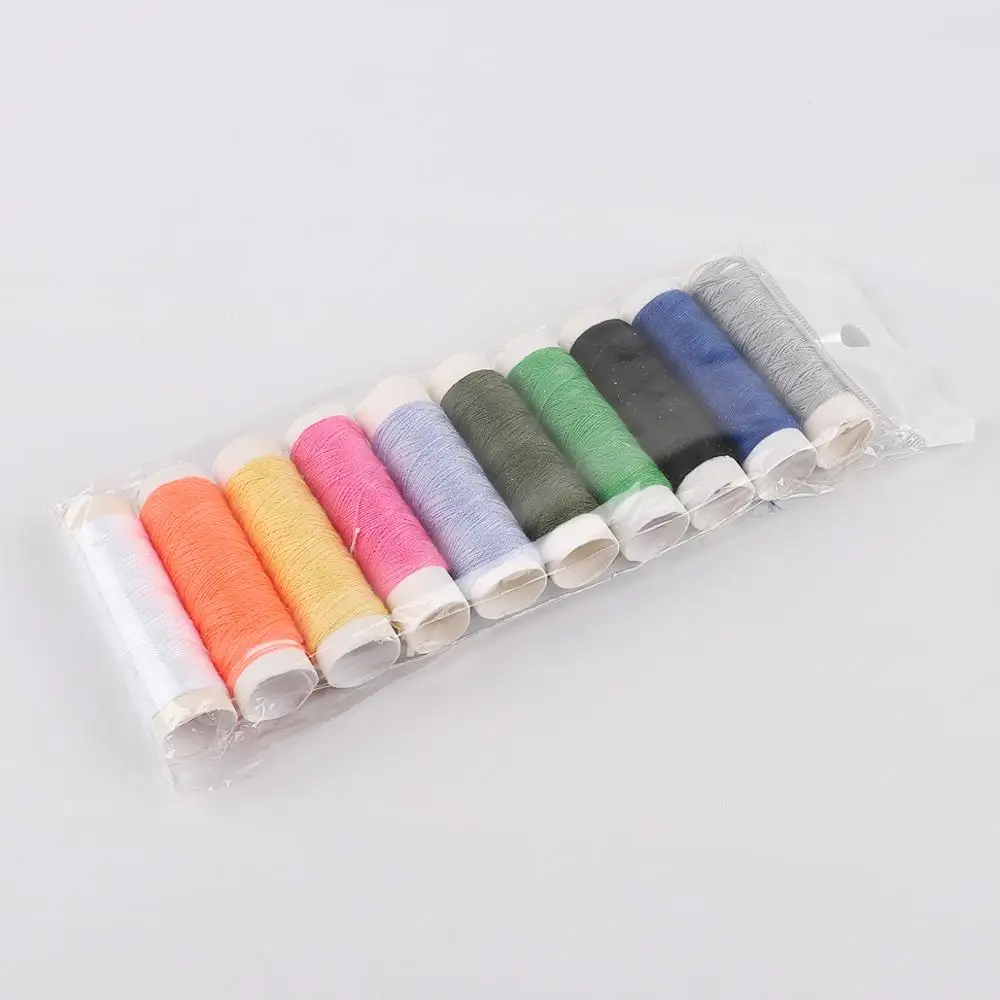 

12 Pcs/set Polyester Durable sewing Knitting Thread Reel for Hand Stitching Machine Sewing Thread