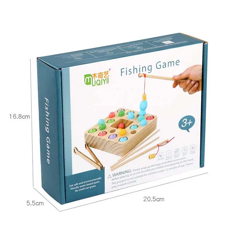 Neue Holz angeln Spielzeug Montessori Clip Perlen Magnetische Digit Angeln Spiel Frühen Lernen Pädagogisches Spielzeug Für Kinder Kinder Spielzeug