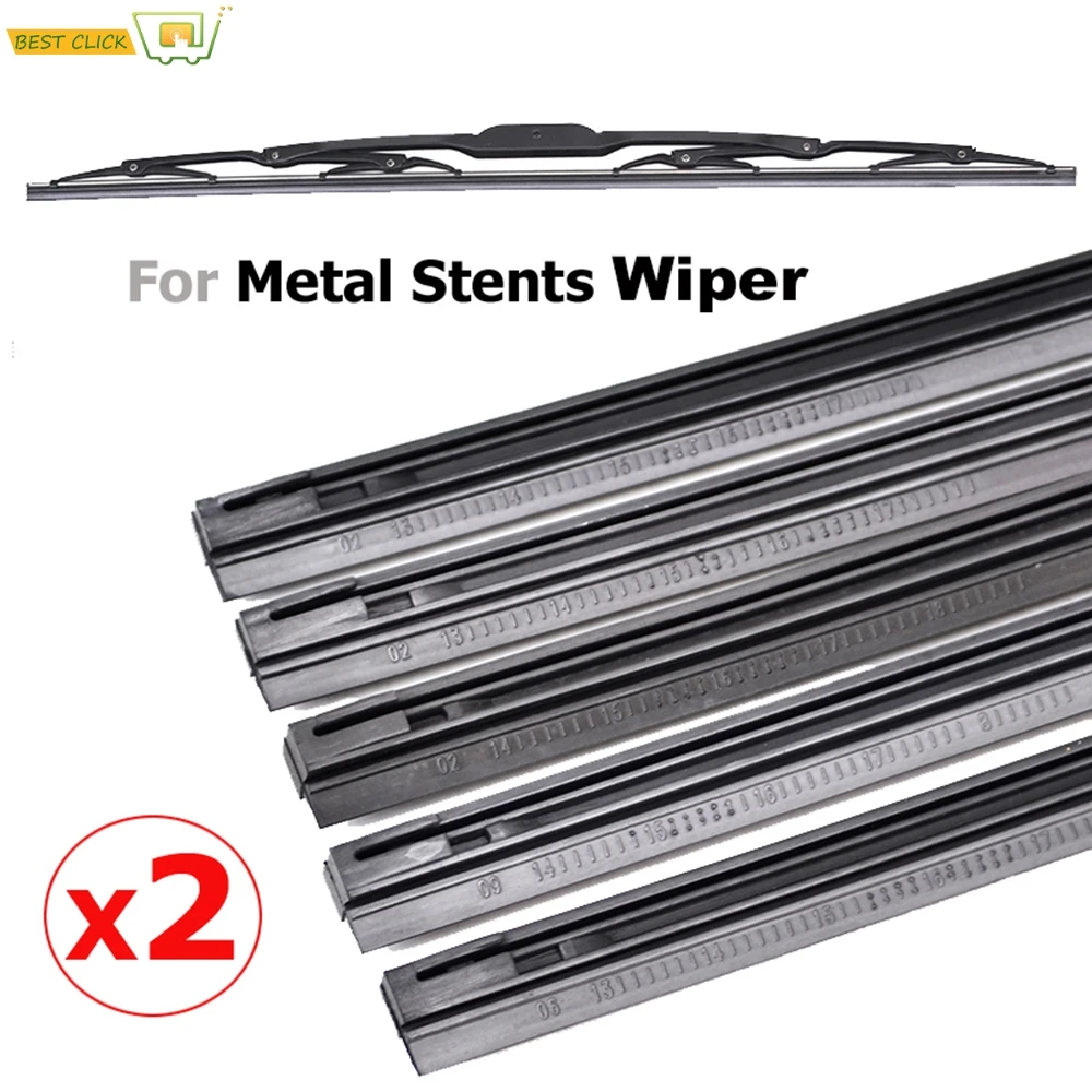 2pcs/lot Car rubber Vehicle Insert strips Wiper Blade blades (Refill) 6mm/8mm 14\