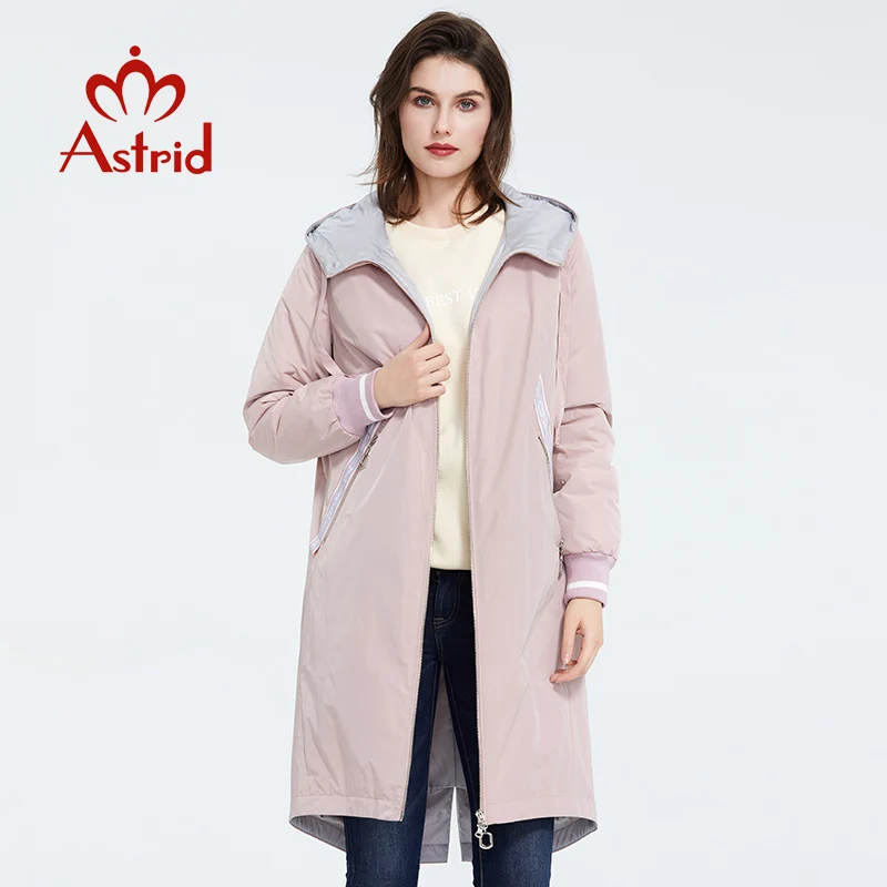 Astrid new arrival Spring classic style length women coat Warm Cotton Jacket fashion Parka high quality Outwear ZM-3556