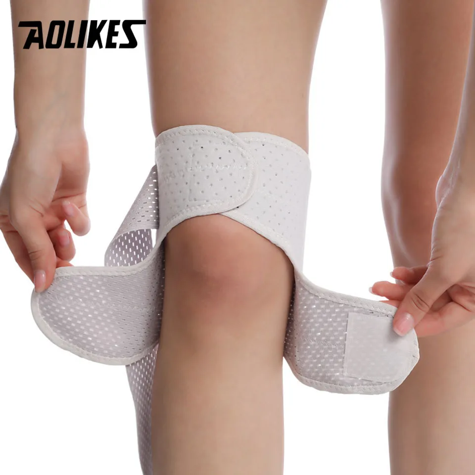 AOLIKES 1PCS Fitness Running Cycling Knee Support Braces Sport Compression Elbow Knee Pad Sleeve for Basketball Volleyball