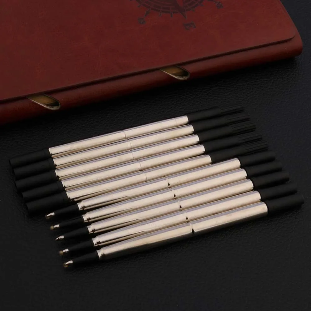 Rolleball Pen Ink Refills 5PC Blue 0r 5PC Black High Quality 0.7MM Metal Gift Stationery Office School Supplies