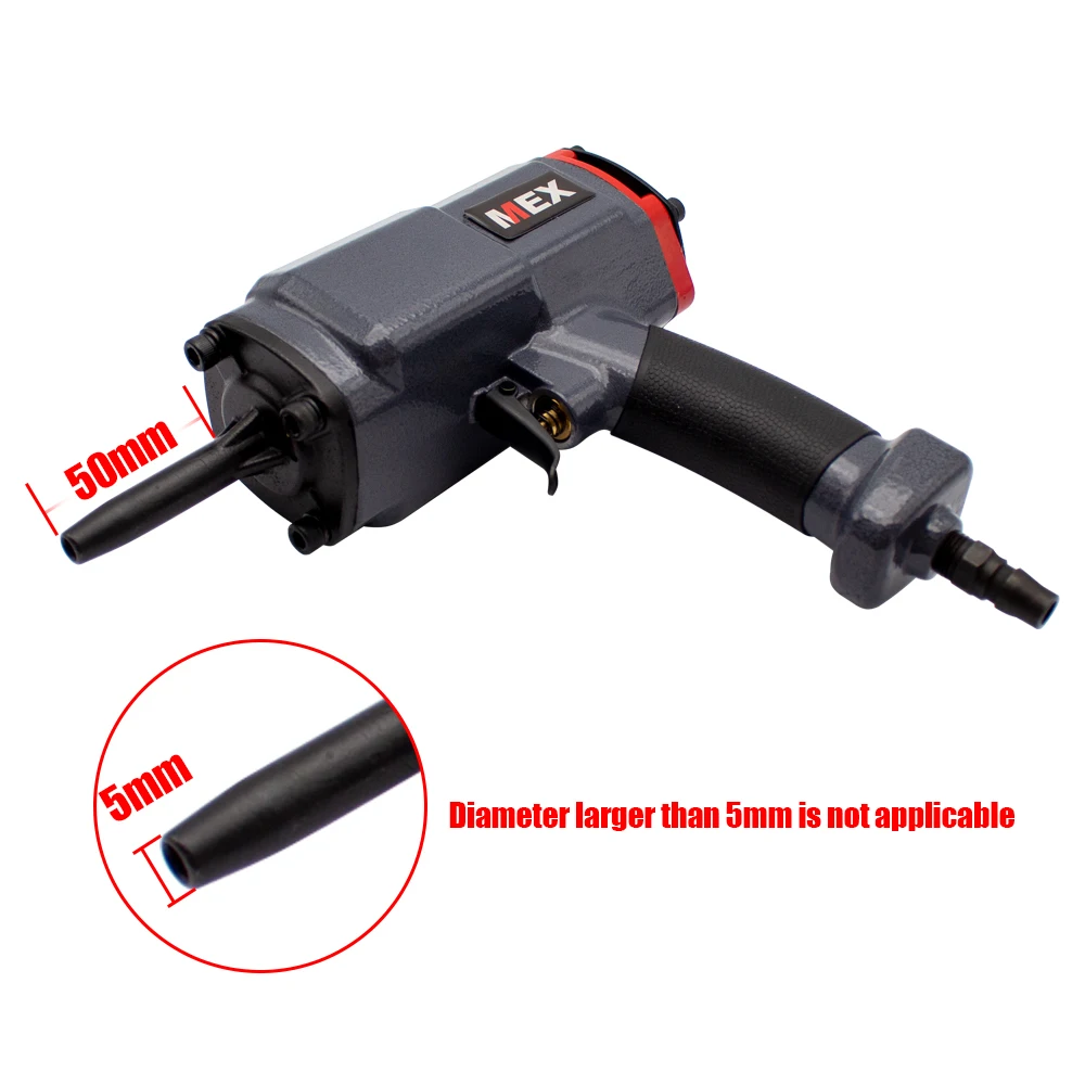 Removedor de uñas neumático portátil NP50, Kit profesional antideslizante de 5x50MM, herramientas manuales para quitar grapadora de aire, 0,4-0,7 MPa
