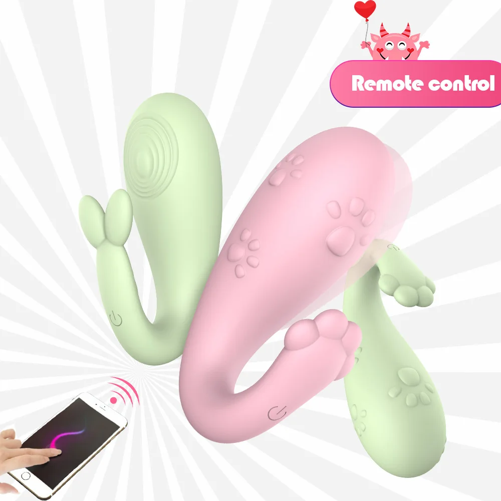 Wireless Remote control Sex Toys for Women APP Bluetooth Silicone USB charging 8 Frequency Monster Pub Vibrator G-spot Massage