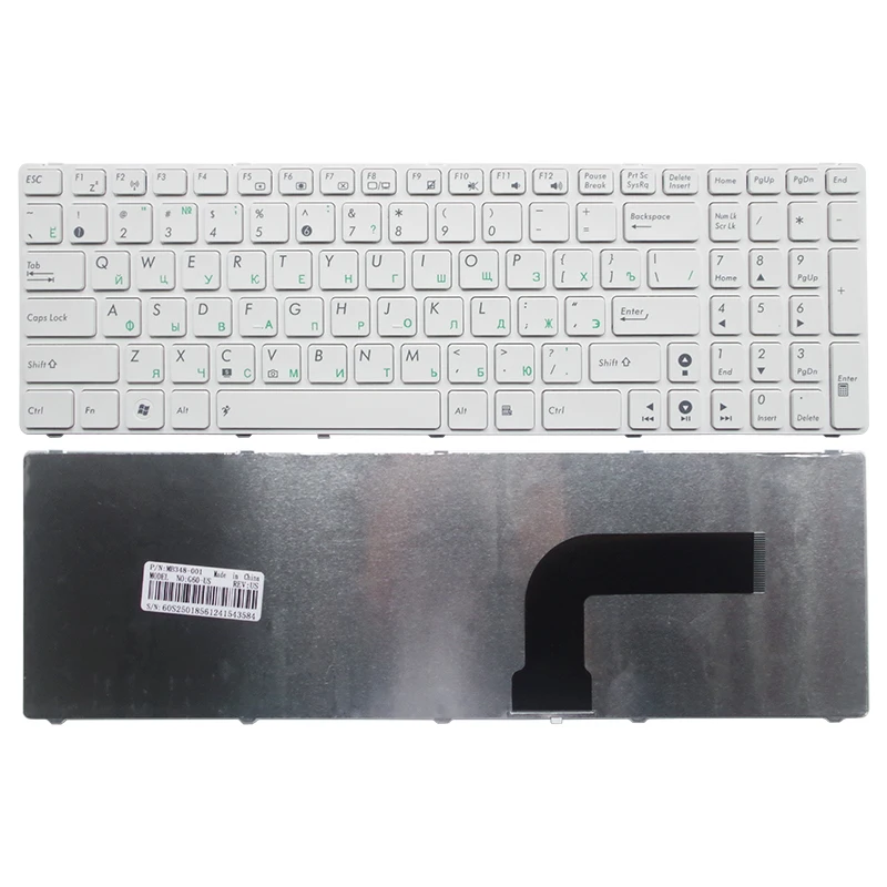 

Русская клавиатура для ноутбука ASUS B53 B53E B53F B53J B53S N90 N90S N90SC N90SV A54 A54C A54H A54HR A54HY A54L A54LY русская белая Новинка